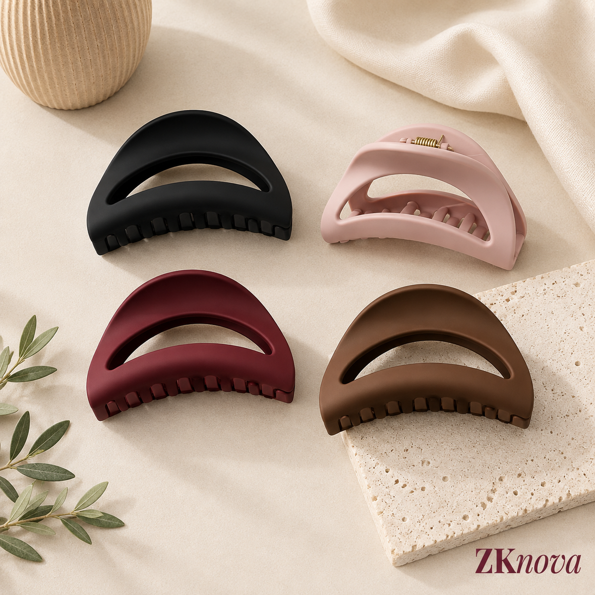 Silicone Curved Claw Clip